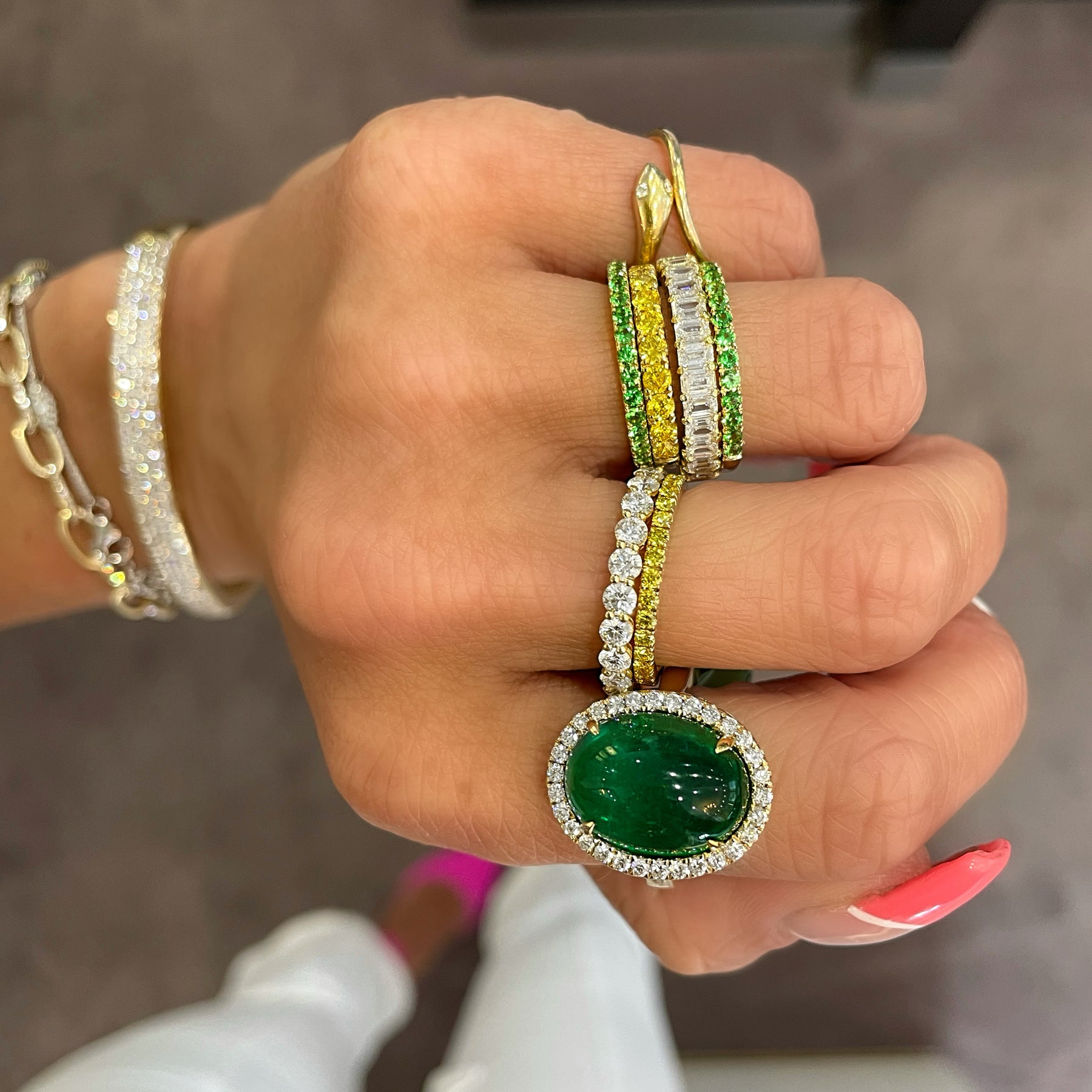 151) Emerald and diamond bracelet | Diamond bracelet design, Bracelets gold  diamond, Jewelry